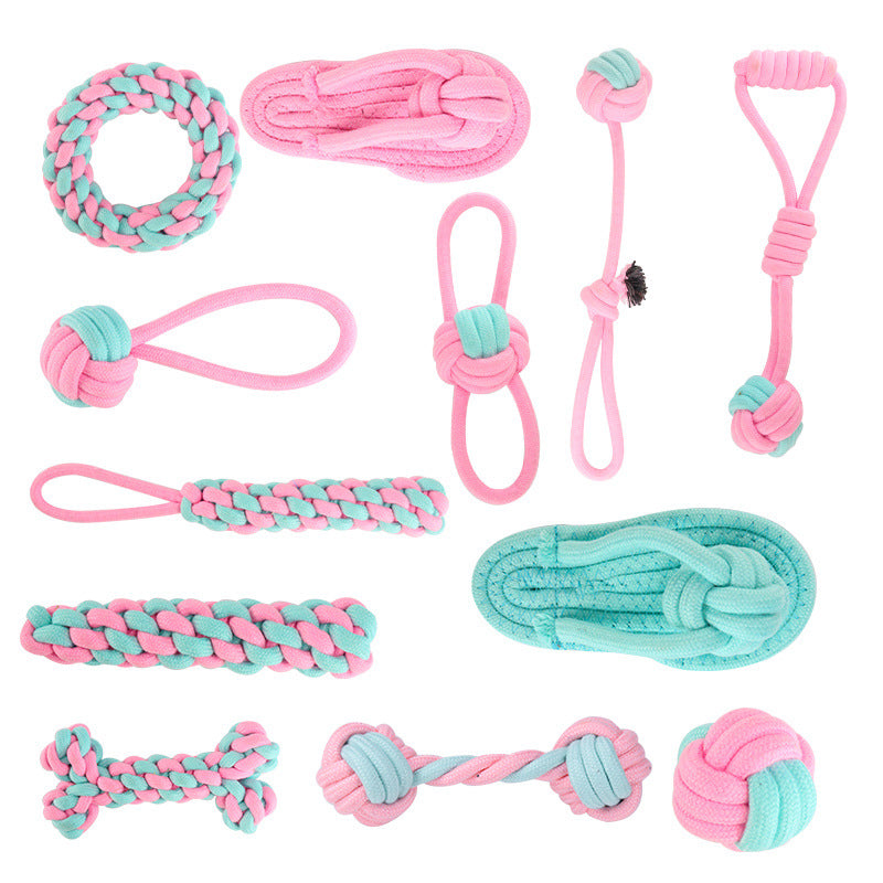Cotton Knot Rope Dog Toy Set
