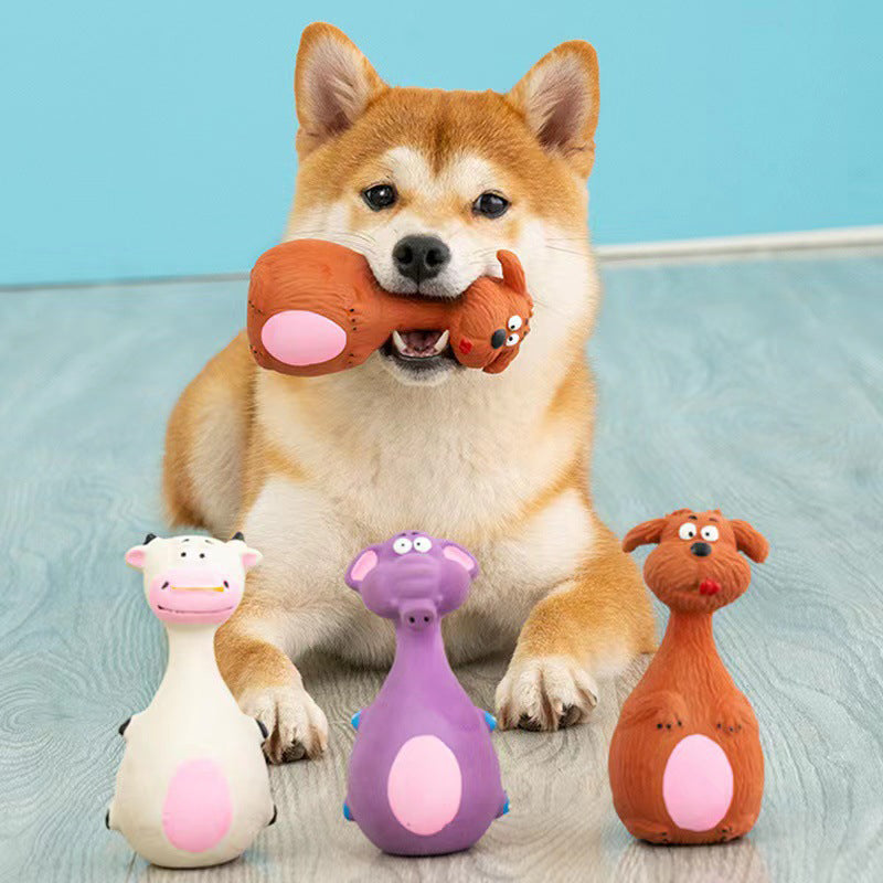 Cartoon Latex Squeaky Dog Toy