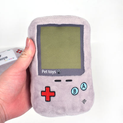 Grey Plush Squeaky Pet Toy