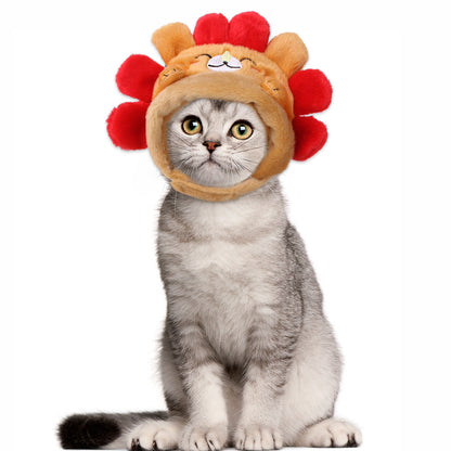 Hedgehog Pattern Windproof Pet Head Cover