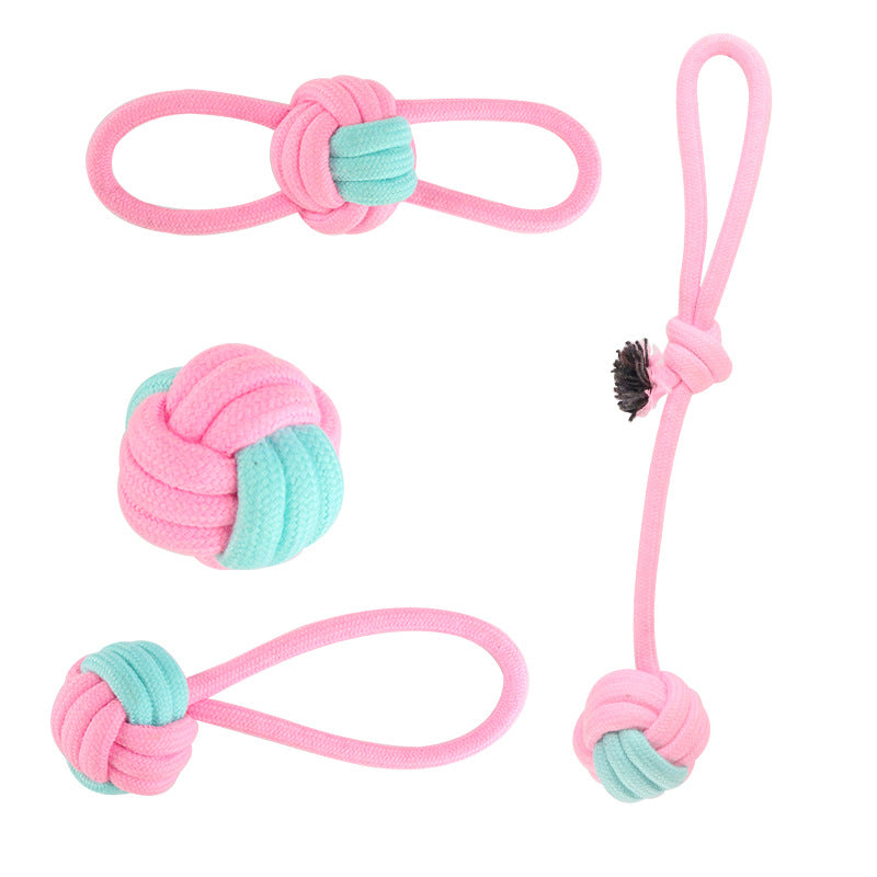 Cotton Knot Rope Dog Toy Set
