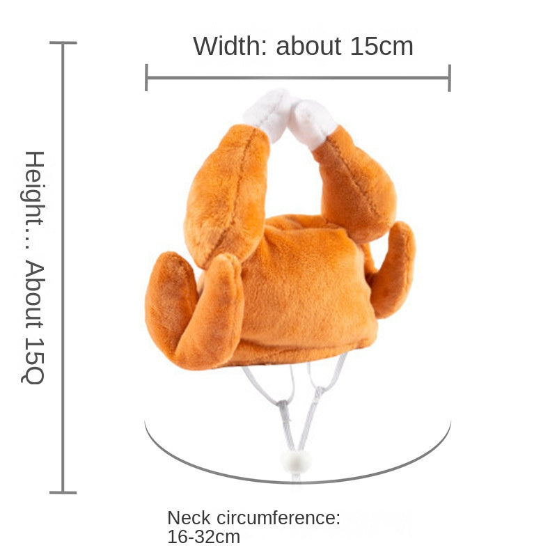 Chicken Leg Novelty Pet Hat