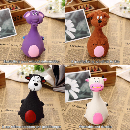 Cartoon Latex Squeaky Dog Toy