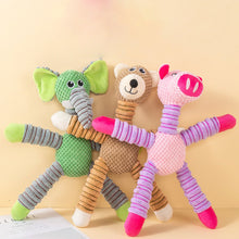Elephant, Pig & Bear Plush Squeaky Toy Set