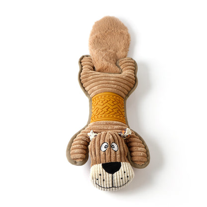 Long Plush Squeaky Chew Toy for Dogs
