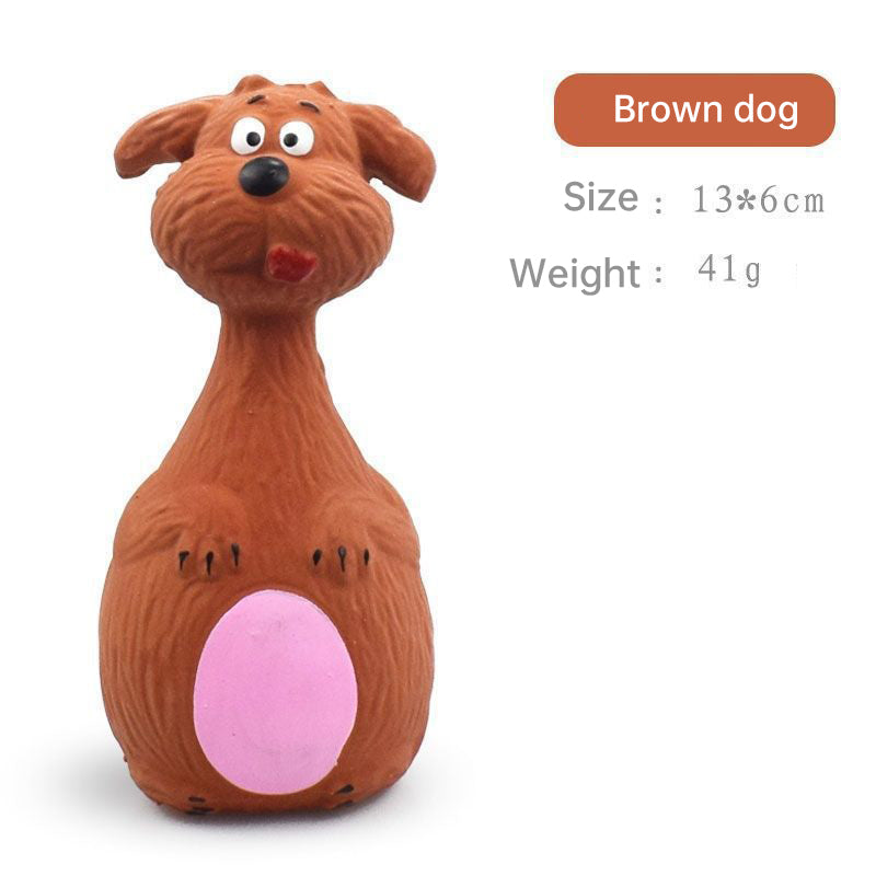 Cartoon Latex Squeaky Dog Toy