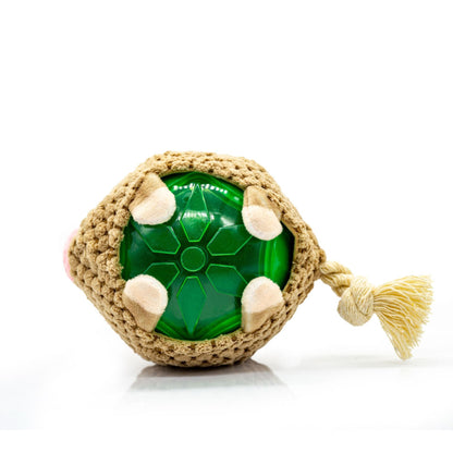 Interactive Plush Squeaky Ball Dog Toy