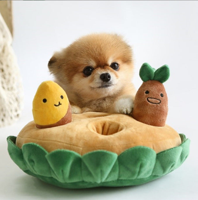 Peanut & Sweet Potato Plush Pull Toy Set
