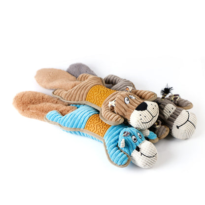 Long Plush Squeaky Chew Toy for Dogs