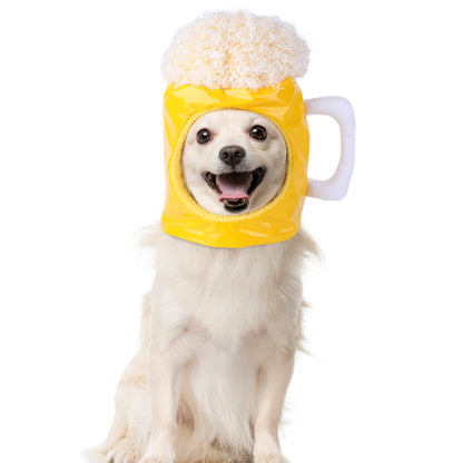 Funny Beer Mug Shaped Pet Hat